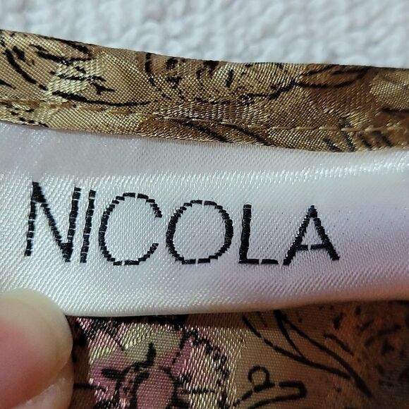 Vintage Nicola leopard print floral blouse - Picture 5 of 6